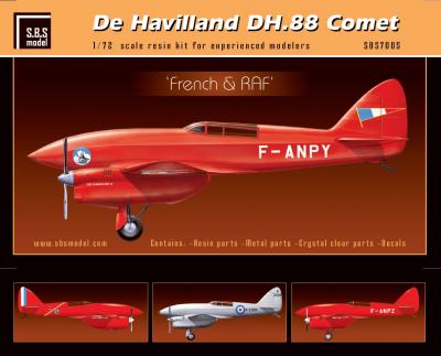 De Havilland DH-88 Comet 'French & RAF' full kit LIMITED!!!
