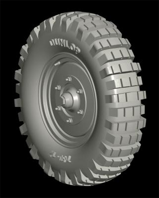 Krupp Kfz.69-70 Wheels with Dunlop Terrain Type #1