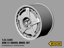Audi S1 gravel wheel set for Aoshima/Beemax kit