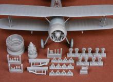 Gloster Gladiator Mk.I/Mk.II engine & cowling for Merit kit 