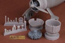 Westland Lysander Mk.I/III engine & cowling set for Airfix 