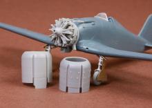 Fiat G.50/bis engine & cowling set for Fly kit