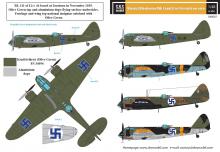 SBS Model 1/48 Gloster Gladiator in Finnish service decal sheet D48008